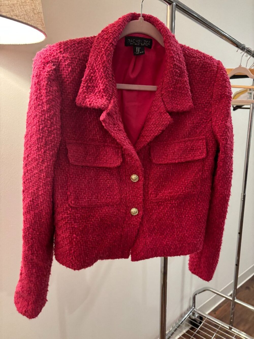 Rachel Zoe Textured Tweed Jacket